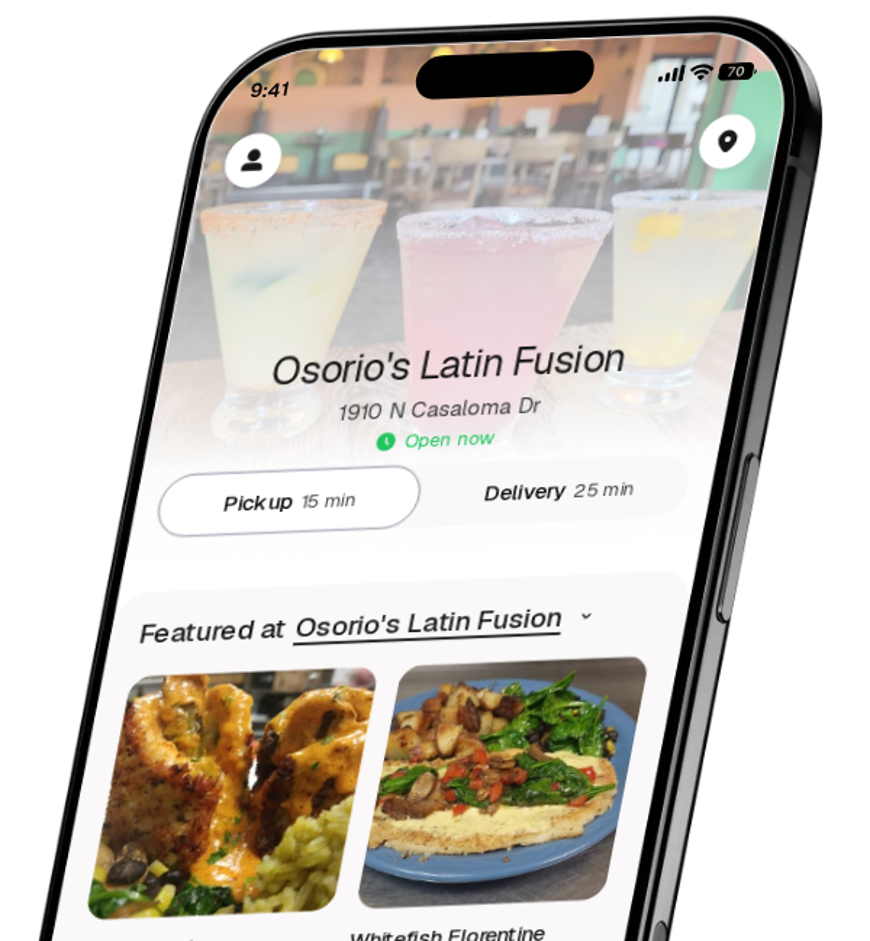 Osorio's Latin Fusion app preview