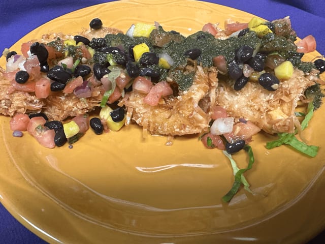 Chimichurri Coconut Shrimp.