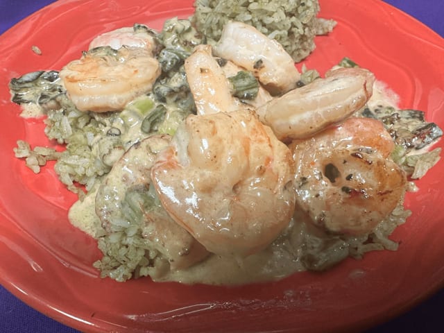 Poblano Scampi.